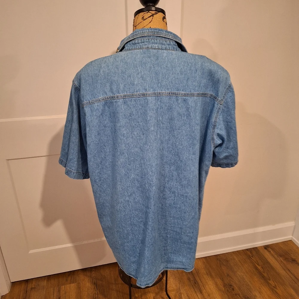 Vintage Denim Bedazzled Button Down - Picture 6 of 9